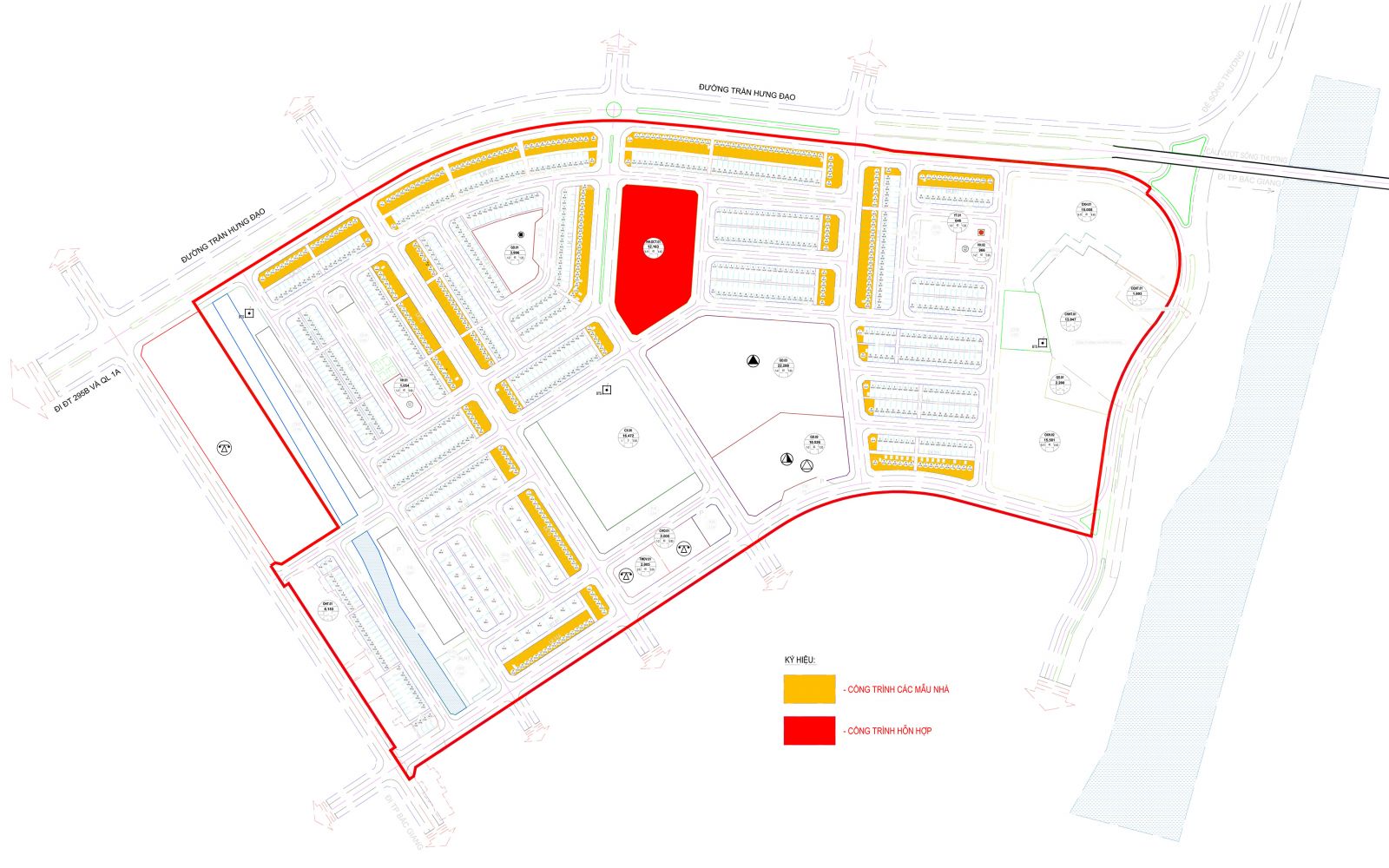 mặt bằng danko riverside bắc giang